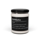 Supplier candle mockup on plain white backdrop