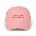 Supplier dad cap mockup on white studio background