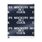 Flat supplier wrapping paper preview on plain table