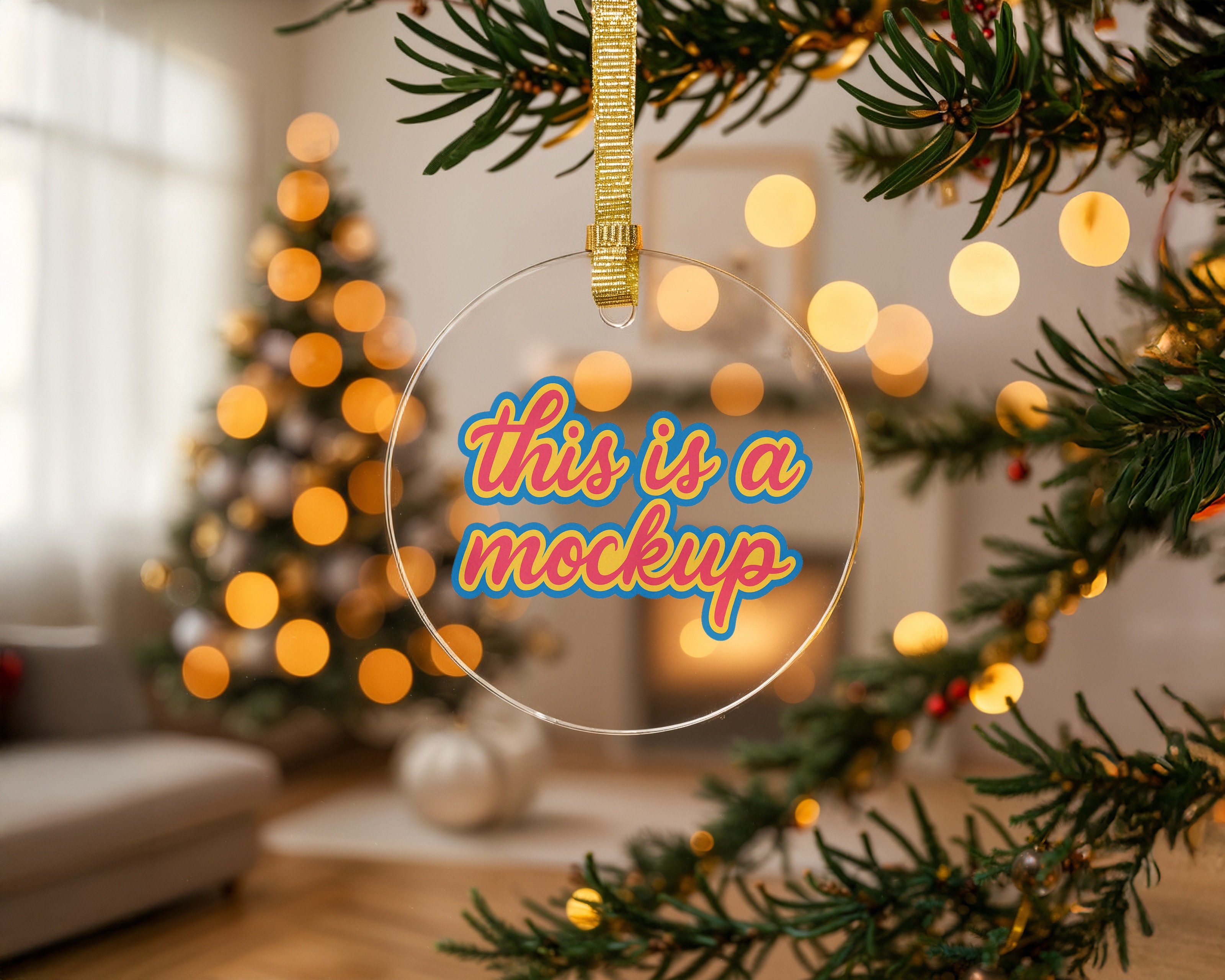 Acrylic Ornament mockup example